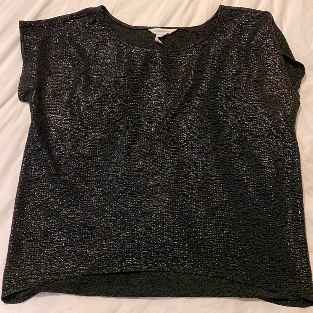 Shiny Black top